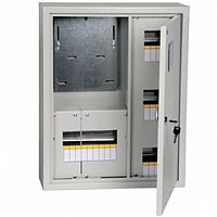 Распределительный шкаф ЩУРн, 9 мод., IP31, навесной, сталь, белая дверь, с клеммами |  код. MKM24-N-09-31-ZO |  IEK